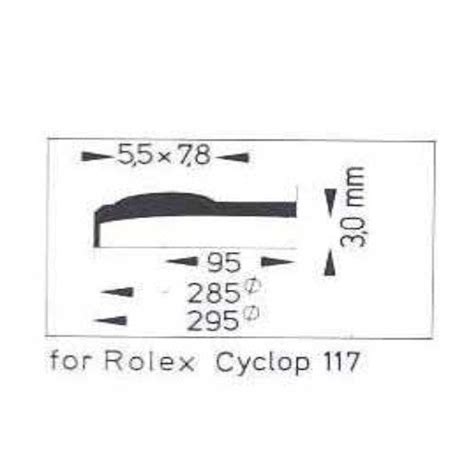 rolex 117 sternkreuz crystal|Rolex diamond crystal.